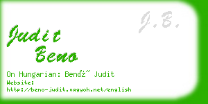 judit beno business card
